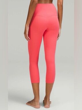 NWOT New Lululemon Align High-Rise Crop 23" Pale Raspberry